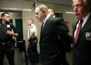 הארווי ויינסטין מובל למאסר. צילום: גטי אימג'ס