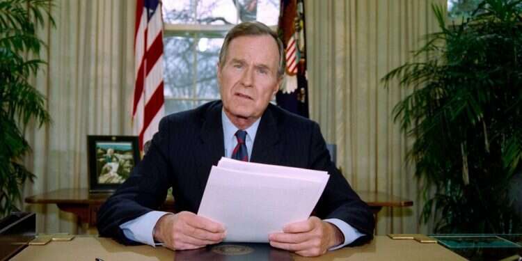 ג'ורג' הרברט ווקר בוש. צילום: AFP צילום: AFP