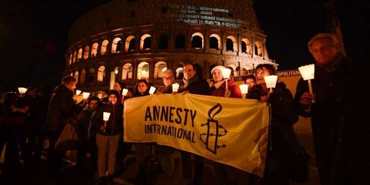 טקס לציון 70 שנים לחתימת אמנת זכויות האדם באיטליה. צילום: AFP צילום: AFP