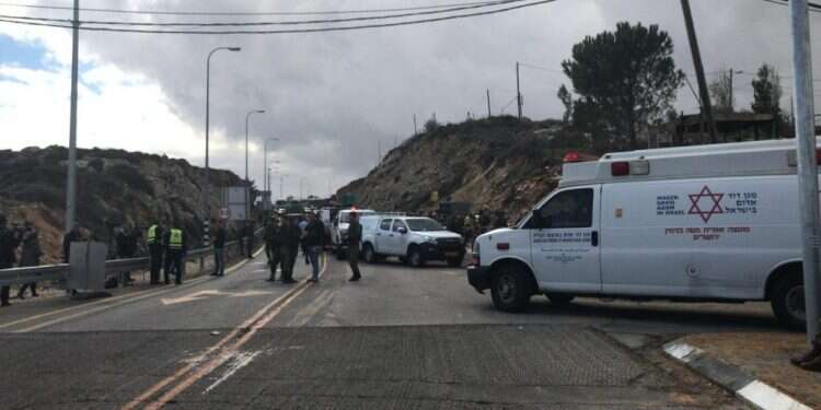 זירת הפיגוע ליד גבעת אסף. צילום: אריאל זיגלר צילום: אריאל זיגלר