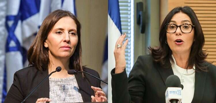 מירי רגב וגילה גמליאל. צילום: אורן בן חקון, דוברות הכנסת - יצחק הררי צילום: אורן בן חקון, דוברות הכנסת - יצחק הררי