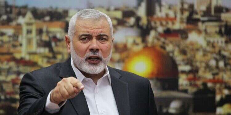 ראש הלשכה המדינית של חמאס, איסמעיל הנייה. צילום: AFP צילום: AFP