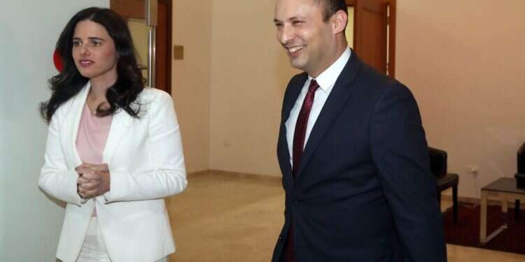 נפתלי בנט ואיילת שקד. צילום: גדעון מרקוביץ צילום: גדעון מרקוביץ