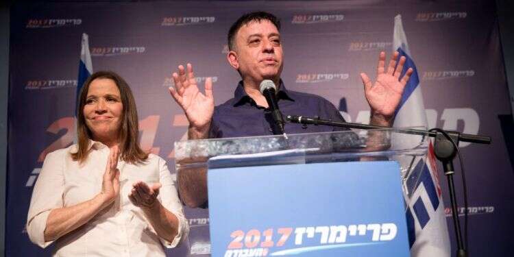 גבאי ושלי יחימוביץ'. צילום: מרים אלסטר, פלאש 90 צילום: מרים אלסטר, פלאש 90