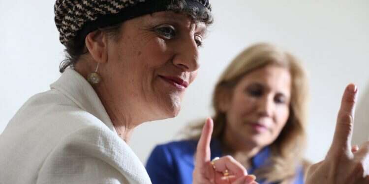 חברות הכנסת עליזה לביא ושולי מועלם. צילום: מרים צחי צילום: מרים צחי