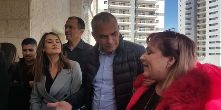 סיור שר האוצר כחלון באתר צילום: יאיר קראוס