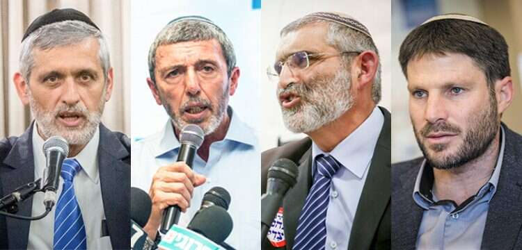 בצלאל סמוטריץ', מיכאל בן ארי, רפי פרץ ואלי ישי. צילומים: יונתן זינדל פלאש 90, אבישג שאר יישוב, הלל מאיר TPS צילומים: יונתן זינדל פלאש 90, אבישג שאר יישוב, הלל מאיר TPS