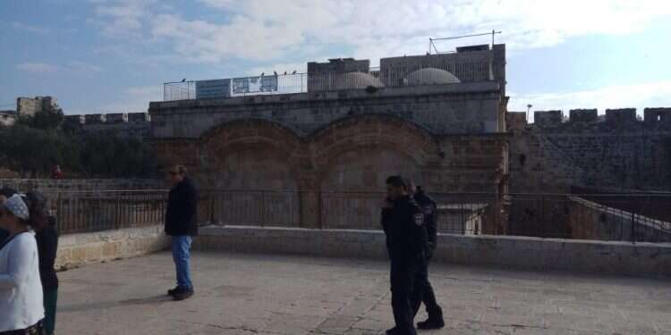 המתחם הפנימי של שער הרחמים. צילום: ארנון סגל צילום: ארנון סגל