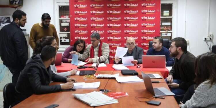 מפלגת חד''ש נערכת להגשת רשימתה לכנסת