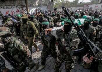 מחבלי חמאס ברצועה. צילום: EPA