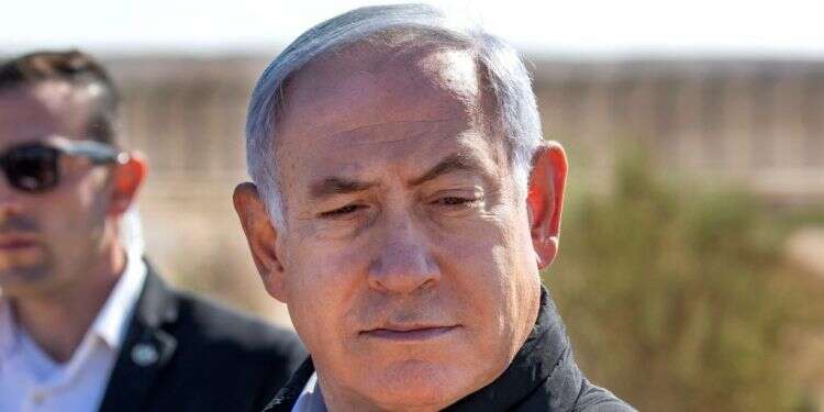 נתניהו בגבול הדרום השבוע. צילום: AFP צילום: AFP