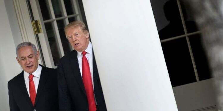 טראמפ ונתניהו בבית הלבן. צילום: AFP צילום: AFP