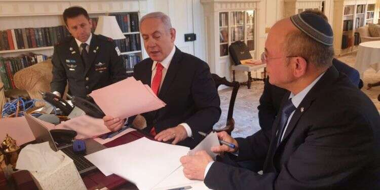 ראש הממשלה בנימין נתניהו בהערכת מצב טלפונית מוושינגטון עם הרמטכ סדר יום חלש: המלחמה הכפולה של נתניהו