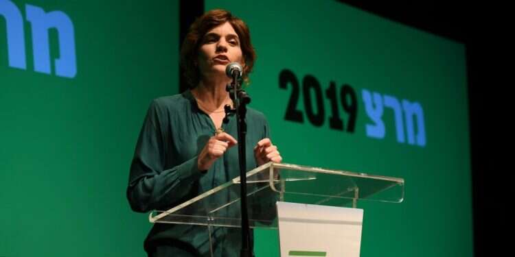 תמר זנדברג במטה מרצ בליל הבחירות. צילום: יוסי זליגר צילום: יוסי זליגר