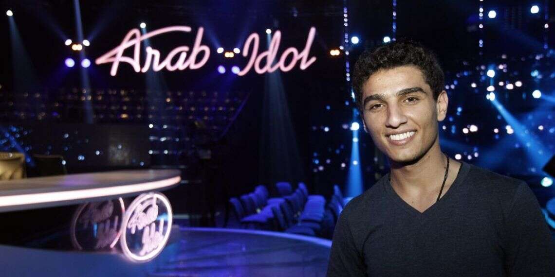 מוחמד עאסף בתכנית 'Arab idol'. צילום: AFP צילום: AFP