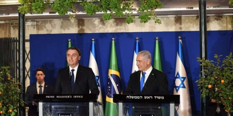 נתניהו ובולסונארו. צילום: AFP צילום: AFP