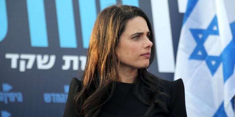 איילת שקד. צילום: גדעון מרקוביץ צילום: גדעון מרקוביץ