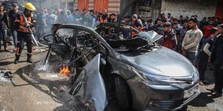 זירת החיסול השבוע בעזה. צילום: EPA צילום: EPA