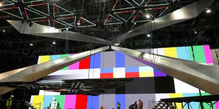 המתחם שבו יתקיים האירוויזיון. צילום: AFP צילום: AFP