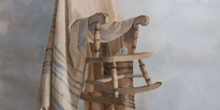 חני כהן זדה, "אם תיטיב שאת", שמן על בד, 2017. צילום: עטרת גרסטל. מתוך התערוכה "ידיעת ההפכים היא אחת" שהוצגה בבית האמנים בתל אביב