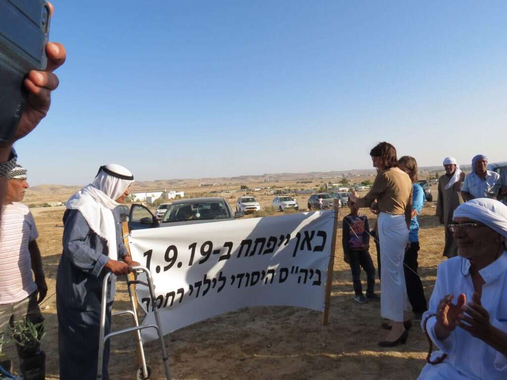 מפגן התמיכה בתושבי רחמה, בשבוע שעבר. צילום: ברוך שטאל צילום: ברוך שטאל