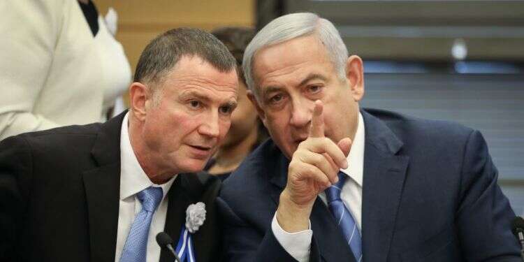 בנימין נתניהו ויולי אדלשטיין. צילום: נעם ריבקין פנטון, פלאש 90 צילום: נעם ריבקין פנטון, פלאש 90