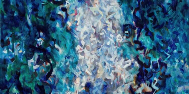 ציור: דוד רקיע, "תפארת", 2002. צילום באדיבות משפחת הצייר דוד רקיע