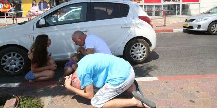 אזעקה באשקלון. צילום: מרים צחי צילום: מרים צחי