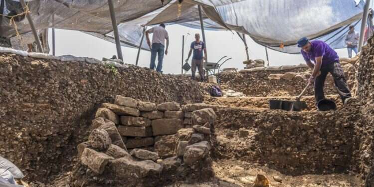 העבודות באתר. צילום: יניב ברמן רשות העתיקות צילום: יניב ברמן רשות העתיקות