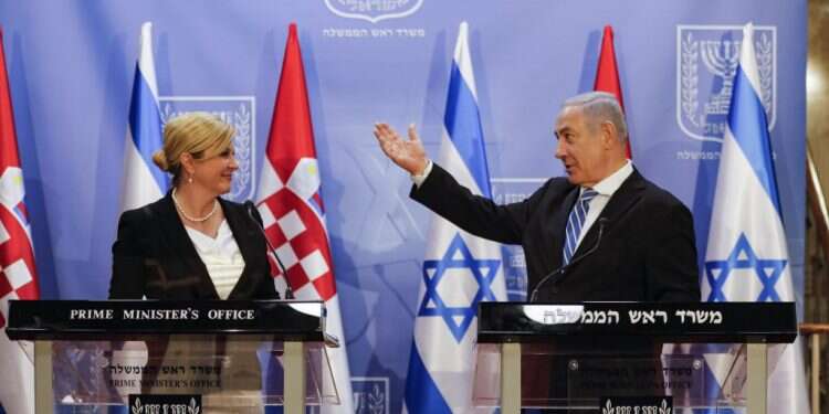 בנימין נתניהו וקולינדה גרבר־קיטרוביץ',בירושלים. צילום: AFP צילום: AFP