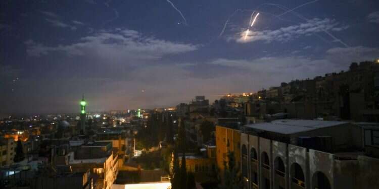תקיפה בסוריה שיוחסה לחיל האוויר הישראלי, ינואר 2019. צילום: AFP צילום: AFP