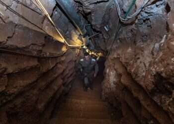 מנהרת חיזבאללה שנהרסה בידי צה"ל במסגרת מבצע "מגן צפוני". צילום: אייל מרגולין, ג'יני