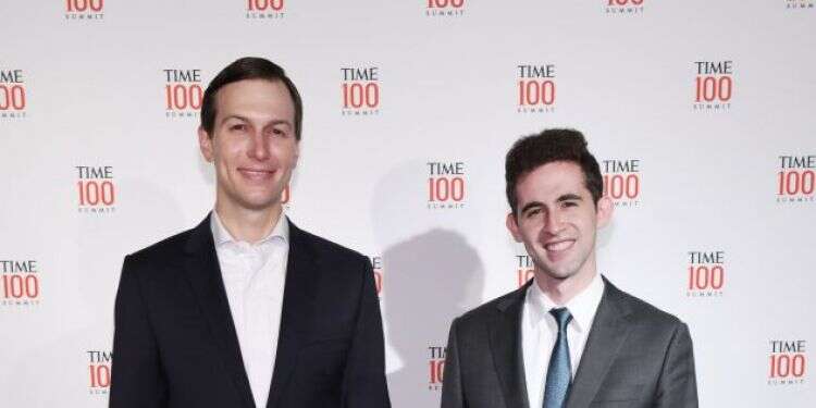 אבי ברקוביץ' (מימין) וג'ארד קושנר. צילום: AFP צילום: AFP