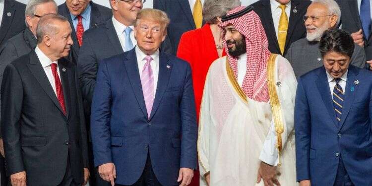 טראמפ ובן־סלמאן בוועידת G20. צילום: EPA 
 צילום: EPA