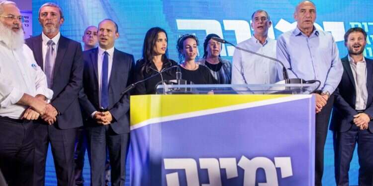 ראשי ימינה לאחר פרסום מדגמי הבחירות. צילום: אבישג שאר-ישוב צילום: אבישג שאר-ישוב