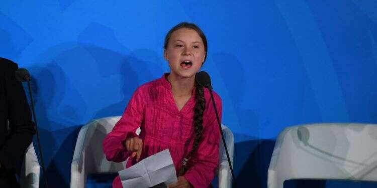 גרטה טונברי באו צילום: AFP