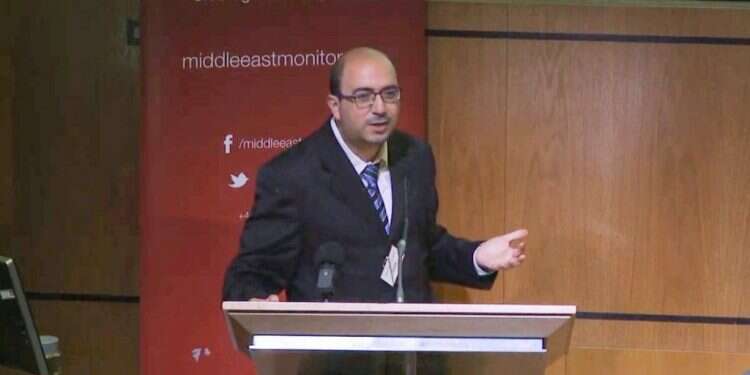סאמי אבו שחאדה. צילום מסך: Middle East Monitor צילום מסך: Middle East Monitor