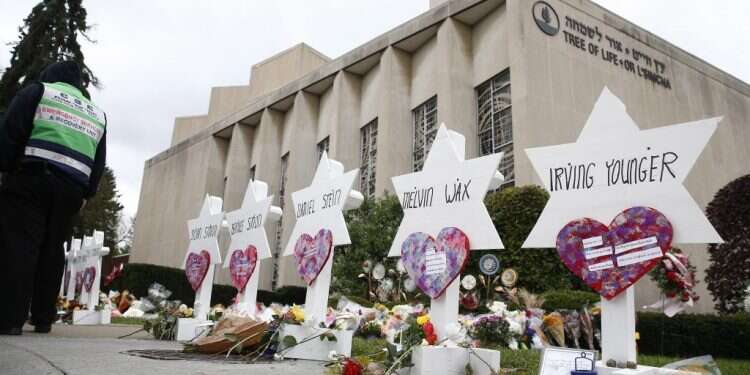 הפיגוע האנטישמי הקטלני בהיסטוריה האמריקנית. בית הכנסת צילום: EPA