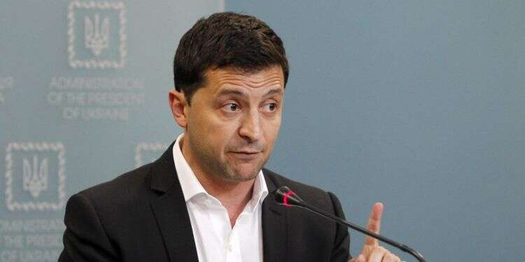 נשיא אוקראינה ולדומיר זלנסקי. צילום: EPA צילום: EPA