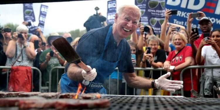 ג'ו ביידן ביריד פוליטי בדה-מוין, איווה. צילום: AFP צילום: AFP
