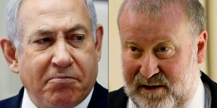 מנדלבליט ונתניהו. צילום: AFP צילום: AFP