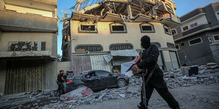 ביתו של אבו אל-עטא לאחר הפגיעה. צילום: EPA חיסול אבו אל-עטא: כוכבי מחזיר את ההרתעה לצה"ל