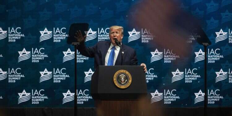טראמפ בכנס ה- IAC: "מגנה בחריפות את ה-BDS"
