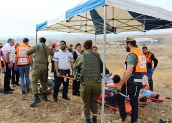 פינוי לכודים ומידע על הילדים: צה"ל תרגל נפילת טילים בבנימין