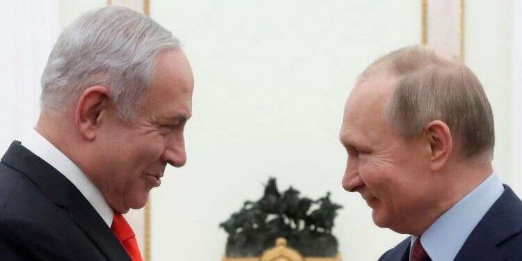 ולדימיר פוטין ובנימין נתניהו. צילום: EPA בהתיישבות מצפים מנתניהו: ריבונות לפני הבחירות