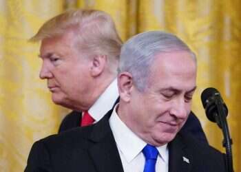טראמפ ונתניהו בפרסום עסקת המאה