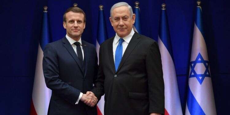 נתניהו ומקרון, ארכיון. צילום: קובי גדעון, לע נתניהו למקרון: הצטרף ללחץ נגד איראן