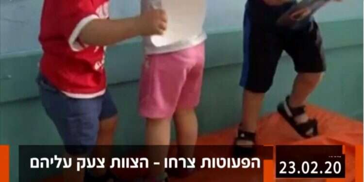 מתוך הקו האדום עובר בשימוש בילדים למטרות זעזוע