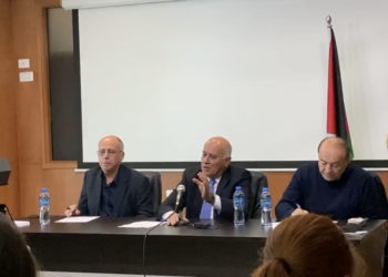 אני, השכול וג'יבריל רג'וב בסיור טעון ברמאללה