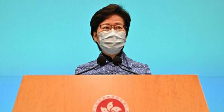 קרי לאם. צילום: AFP הונג־קונג: סין מתגרה באופוזיציה לקראת הבחירות בספטמבר